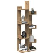 vidaXL Bokhylla artisan ek 48x25,5x140 cm konstruerat trä