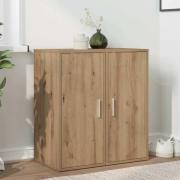 vidaXL Skoskåp 2 st artisan ek 32x35x70 cm konstruerat trä