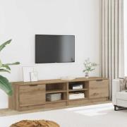 vidaXL Tv-bänkar 2 st artisan ek 80x35x36,5 cm konstruerat trä