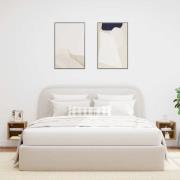 vidaXL Väggmonterad tv-bänk LED 2 st artisan ek 30x28,5x30 cm