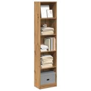 vidaXL Bokhylla hantverksmässig ek 40x24x176 cm konstruerat trä