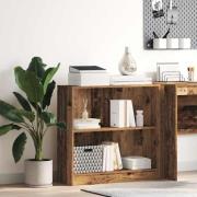 vidaXL Bokhylla åldrat trä 80x24x76 cm konstruerat trä