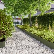 vidaXL Rabattkanter 30 st olivgrön 20x103 cm kallvalsat stål