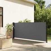 vidaXL Utdragbar sidomarkis antracit 120x600 cm