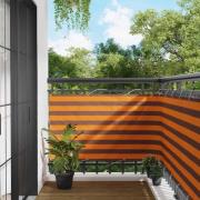 vidaXL Balkong Skärm Orange och Brunt 100 x 800 cm Oxford Tyg