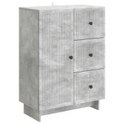 vidaXL Sideboard med låda Betonggrå 66 x 34,5 x 90 cm Konstruerat trä