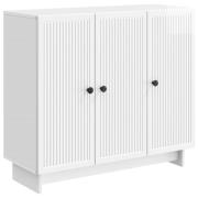 vidaXL Sideboard Vit högglans 89 x 34,5 x 80 cm Konstruerat trä