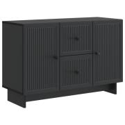 vidaXL Sideboard med låda Svart 89 x 34,5 x 60 cm Konstruerat trä