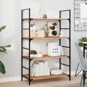 vidaXL Svävande hyllor 2 st 80x40x2 cm behandlat massivt akaciaträ