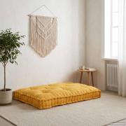 vidaXL Pallettsoffa Kudde Gul 120 x 80 x 12 cm Tyg