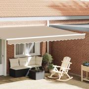 vidaXL Markiskappa Ersättning Beige 430 x 20 cm Polyester