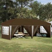 vidaXL Pop-up Partytält 575 x 288 x 245 cm Taupe