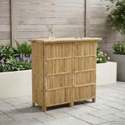 vidaXL Utomhus Barbord Naturfärg 115 x 55 x 105 cm Bambus