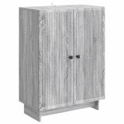 vidaXL Sideboard Grå sonoma-ek 66 x 34,5 x 90 cm Konstruerat trä