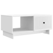 vidaXL Kaffeebord Vit 90 x 50 x 40 cm Konstruerat trä