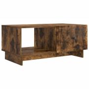 vidaXL Kaffeebord Rökt ek 90 x 50 x 40 cm Konstruerat trä