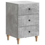 vidaXL Nattduksbord Betonggrå 43x 41 x 66,5 cm Konstruerat trä