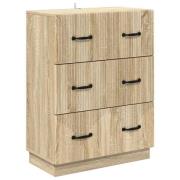 vidaXL Lådans skåp Sonoma-ek 66 x 34,5 x 87 cm Konstruerat trä