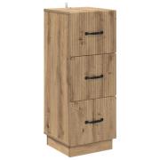vidaXL Lådans skåp Artisan-ek 33 x 34,5 x 87 cm Konstruerat trä