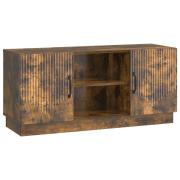 vidaXL TV-skåp Rökt ek 102 x 34,5 x 47 cm Konstruerat trä