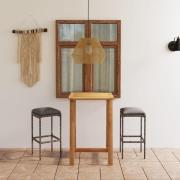 vidaXL Bargrupp för trädgården med dynor 3 delar grå