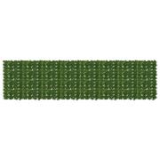 vidaXL Balkongskärm med löv Grön 400 x 100 cm Polyeten och tyg