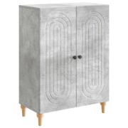 vidaXL Sideboard Betonggrå 66 x 34,5 x 90 cm Konstruerat trä