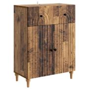 vidaXL Sideboard Gammalt trä 66 x 34,5 x 90 cm Konstruerat trä