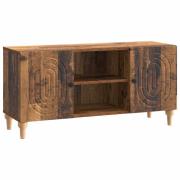 vidaXL TV-skåp Gammalt trä 102 x 34,5 x 50 cm Konstruerat trä
