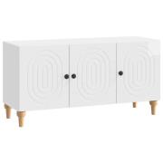 vidaXL TV-skåp Vit högglans 99 x 34,5 x 50 cm Konstruerat trä