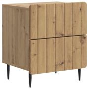 vidaXL Nattduksbord Artisan-ek 43 x 34,5 x 49,5 cm Konstruerat trä