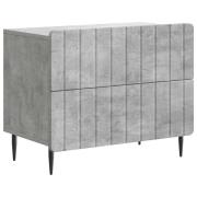 vidaXL Nattduksbord Betonggrå 62 x 34,5 x 49,5 cm Konstruerat trä