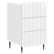 vidaXL Nattduksbord Vit högglans 43x 41 x 68 cm Konstruerat trä