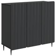 vidaXL Sideboard Svart 89 x 34,5 x 82 cm Konstruerat trä