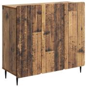 vidaXL Sideboard Gammalt trä 89 x 34,5 x 82 cm Konstruerat trä