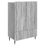 vidaXL Sideboard Grå sonoma-ek 66 x 34,5 x 97 cm Konstruerat trä