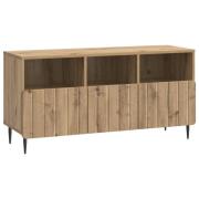 vidaXL TV-skåp med låda Artisan-ek 102 x 34,5 x 50 cm Konstruerat trä