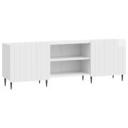 vidaXL TV-skåp Vit högglans 150 x 31 x 52 cm Konstruerat trä