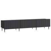vidaXL TV-skåp med låda Svart 147 x 34,5 x 32 cm Konstruerat trä