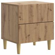 vidaXL Nattduksbord Artisan-ek 43 x 34,5 x 48 cm Konstruerat trä