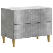 vidaXL Nattduksbord Betonggrå 62 x 34,5 x 48 cm Konstruerat trä