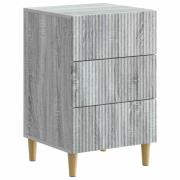 vidaXL Nattduksbord Grå sonoma-ek 43 x 41 x 66,5 cm Konstruerat trä