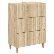vidaXL Lådans skåp Sonoma-ek 66 x 34,5 x 90 cm Konstruerat trä