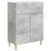 vidaXL Sideboard med låda Betonggrå 66 x 34,5 x 90 cm Konstruerat trä