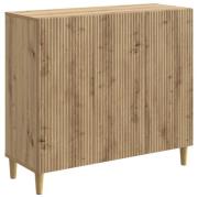 vidaXL Sideboard Artisan-ek 89 x 34,5 x 80 cm Konstruerat trä