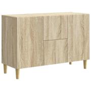 vidaXL Sideboard med låda Sonoma-ek 89 x 34,5 x 60 cm Konstruerat trä
