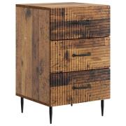 vidaXL Nattduksbord Gammalt trä 43 x 41 x 66,5 cm Konstruerat trä
