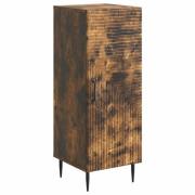 vidaXL Sideboard Rökt ek 33 x 34,5 x 89,5 cm Konstruerat trä