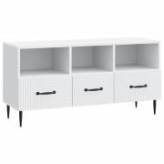 vidaXL TV-skåp med låda Vit 102 x 34,5 x 50 cm Konstruerat trä