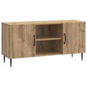 vidaXL TV-skåp Artisan-ek 102 x 34,5 x 50 cm Konstruerat trä